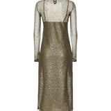 Abito midi rete paillettes 104709 A2EXX26 PINKO 