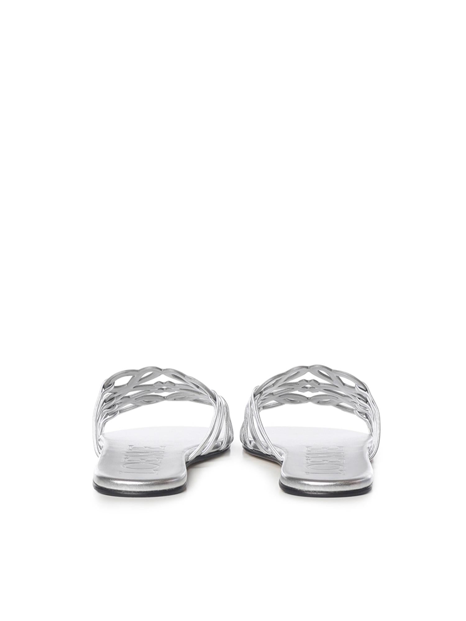 Slide Anagram Petal in pelle laminata LPEA465X08 1160 LOEWE 