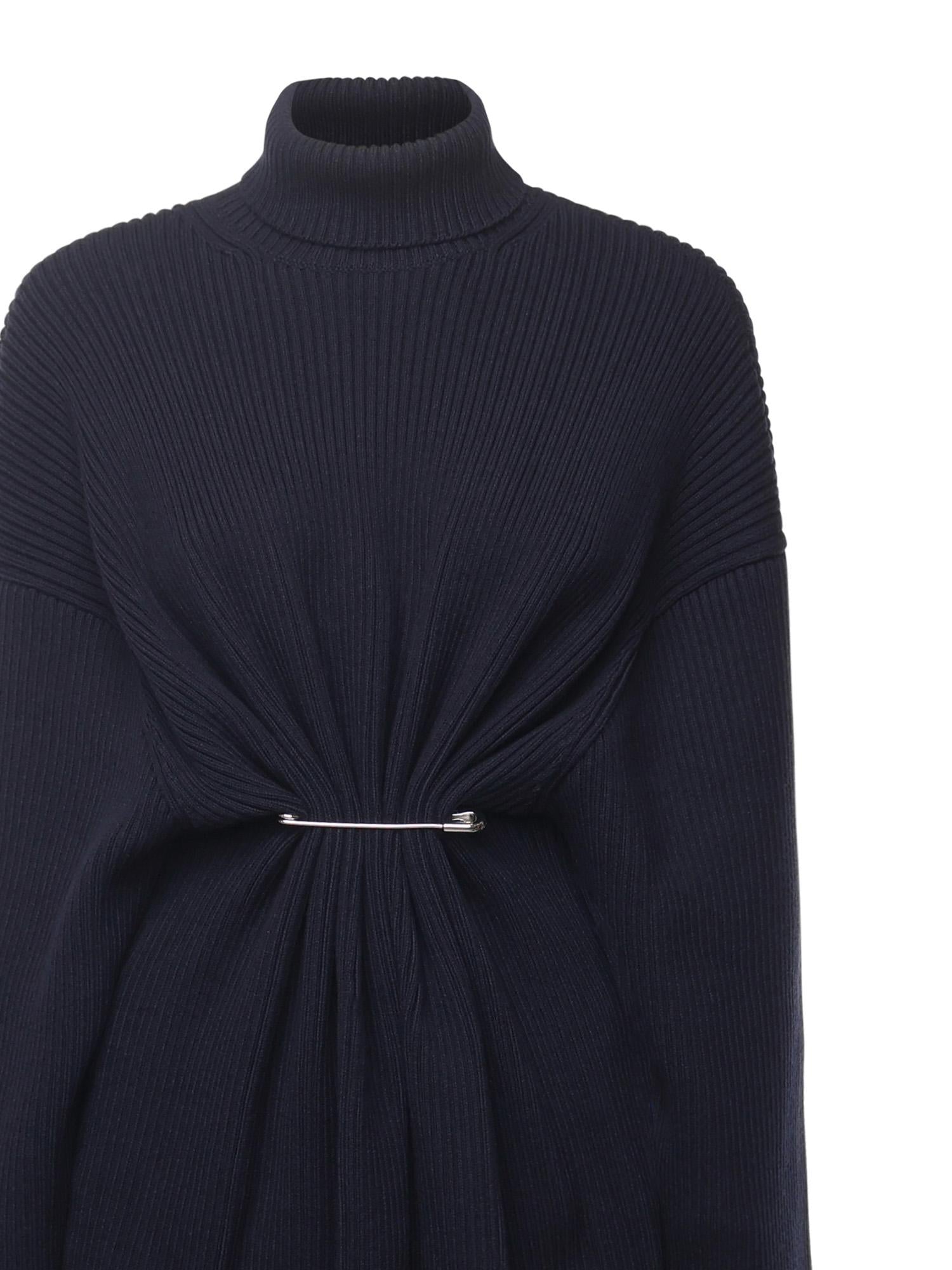 Mini abito Pinched in maglia di lana e cotone 850028 T17594140 BALENCIAGA 