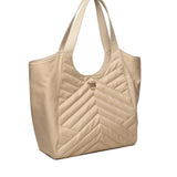 Borsa shopper in tessuto trapunta puzzle 104536 A1EUC50Q PINKO 
