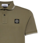 Polo in piqué di cotone con patch Compass L1S152200010 S0018V005G STONE ISLAND 