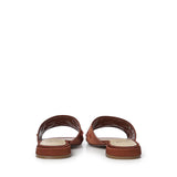 Sandali flat Kayla con cristalli 73SC9YM01RIC KAYLA FLATCIOCCOLATO V° 73 