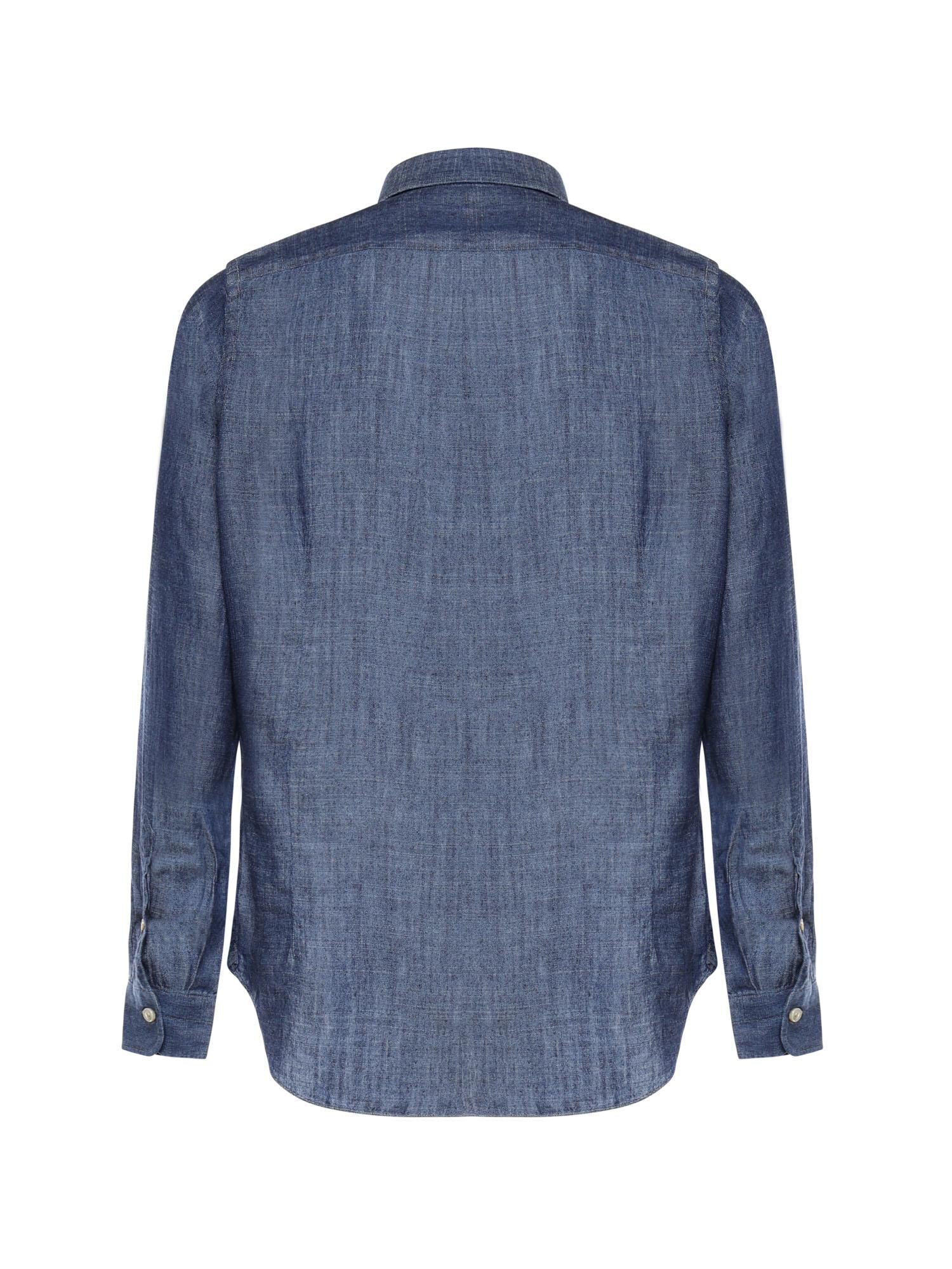 Camicia in lyocell e lino M75CAMK08TES0M146 11 ELEVENTY 