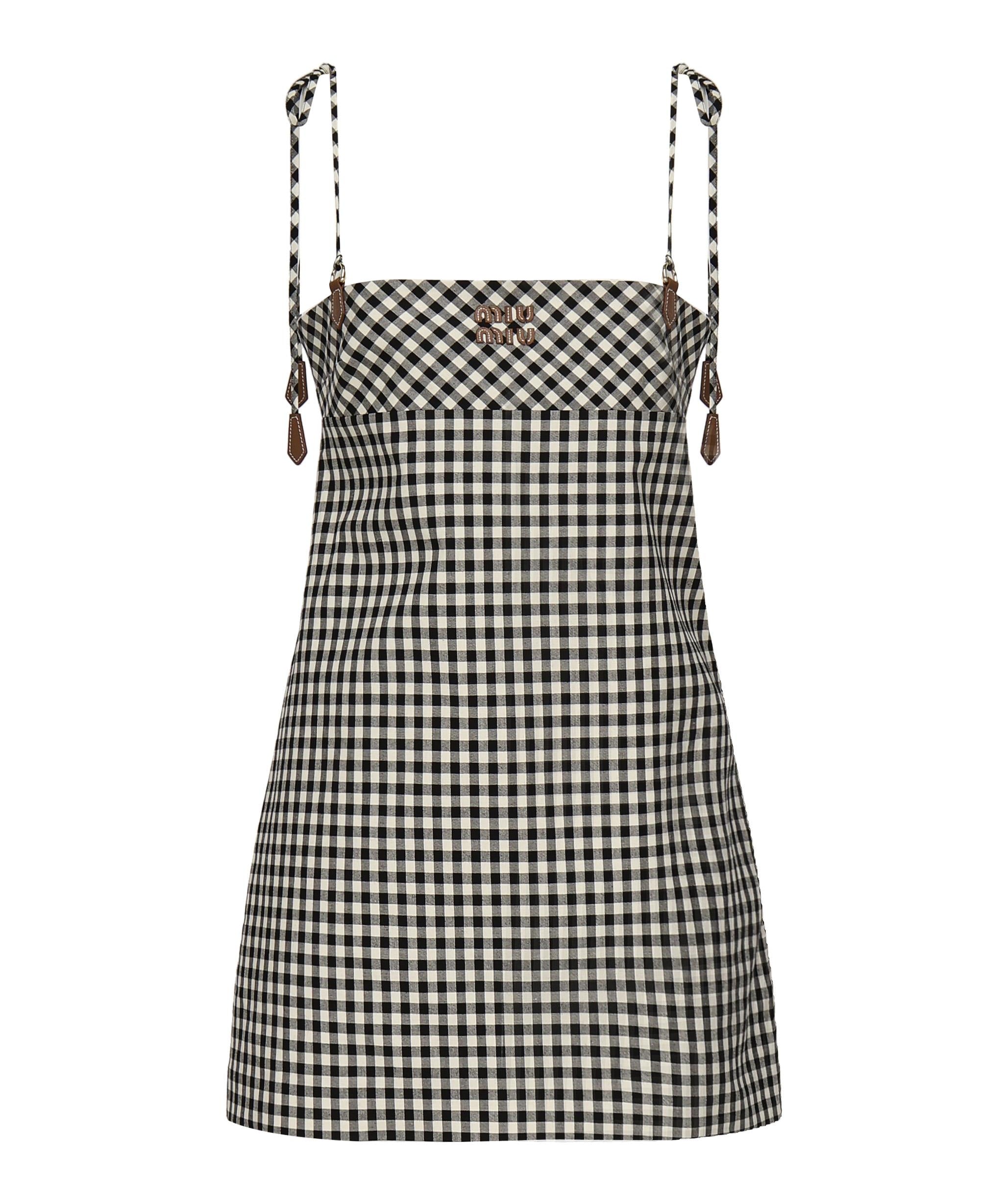 Mini abito a quadri MF5860 12OFF0964 MIU MIU 