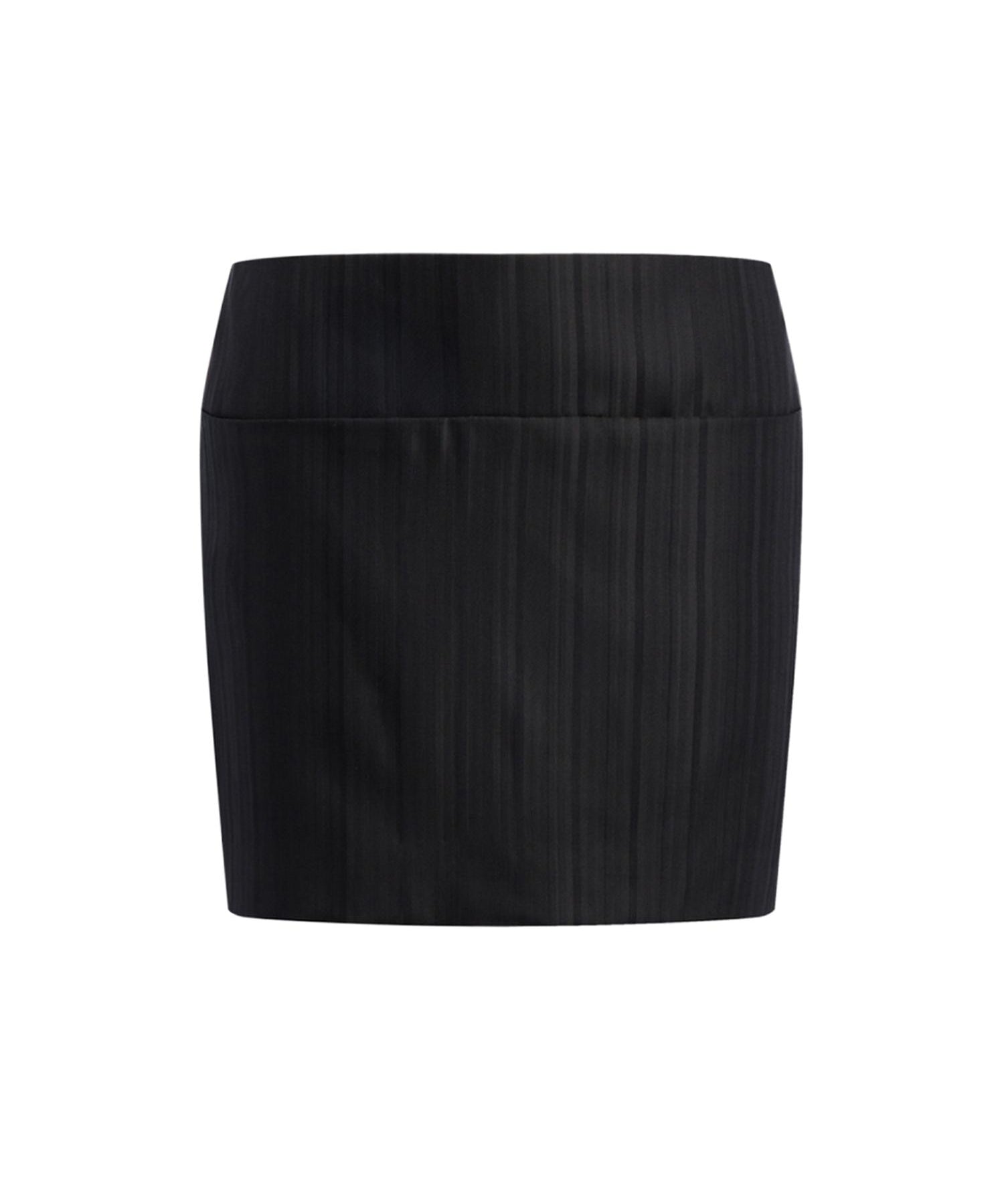 Minigonna in gessato lana e viscosa G647 EFE166D999 DONDUP 