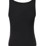 Top Crystal in maglia a coste 25041333 BLACK CHRISTOPHER ESBER 
