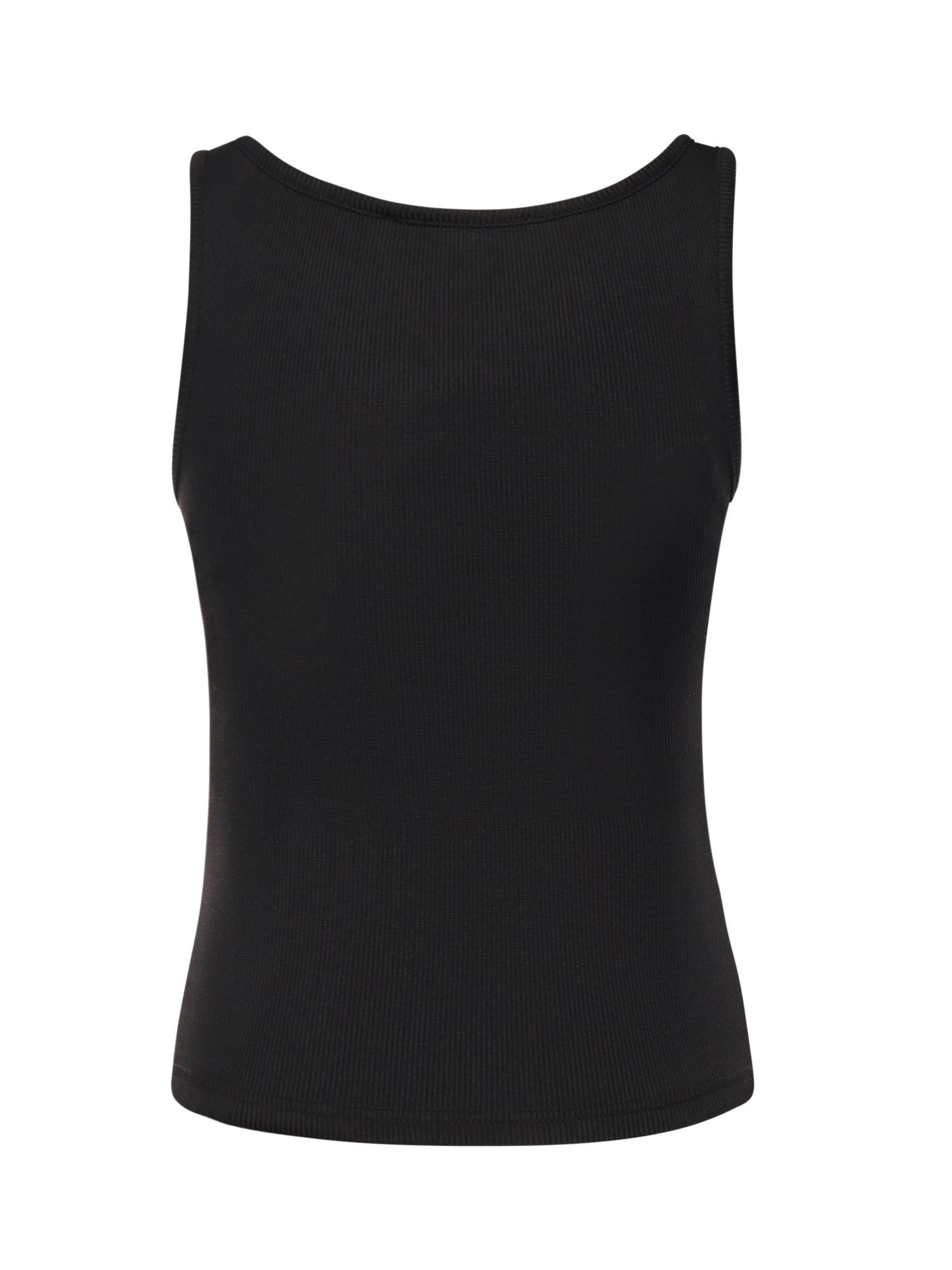 Top Crystal in maglia a coste 25041333 BLACK CHRISTOPHER ESBER 