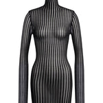 Miniabito in maglia lurex DA567 M01044D999 DONDUP 