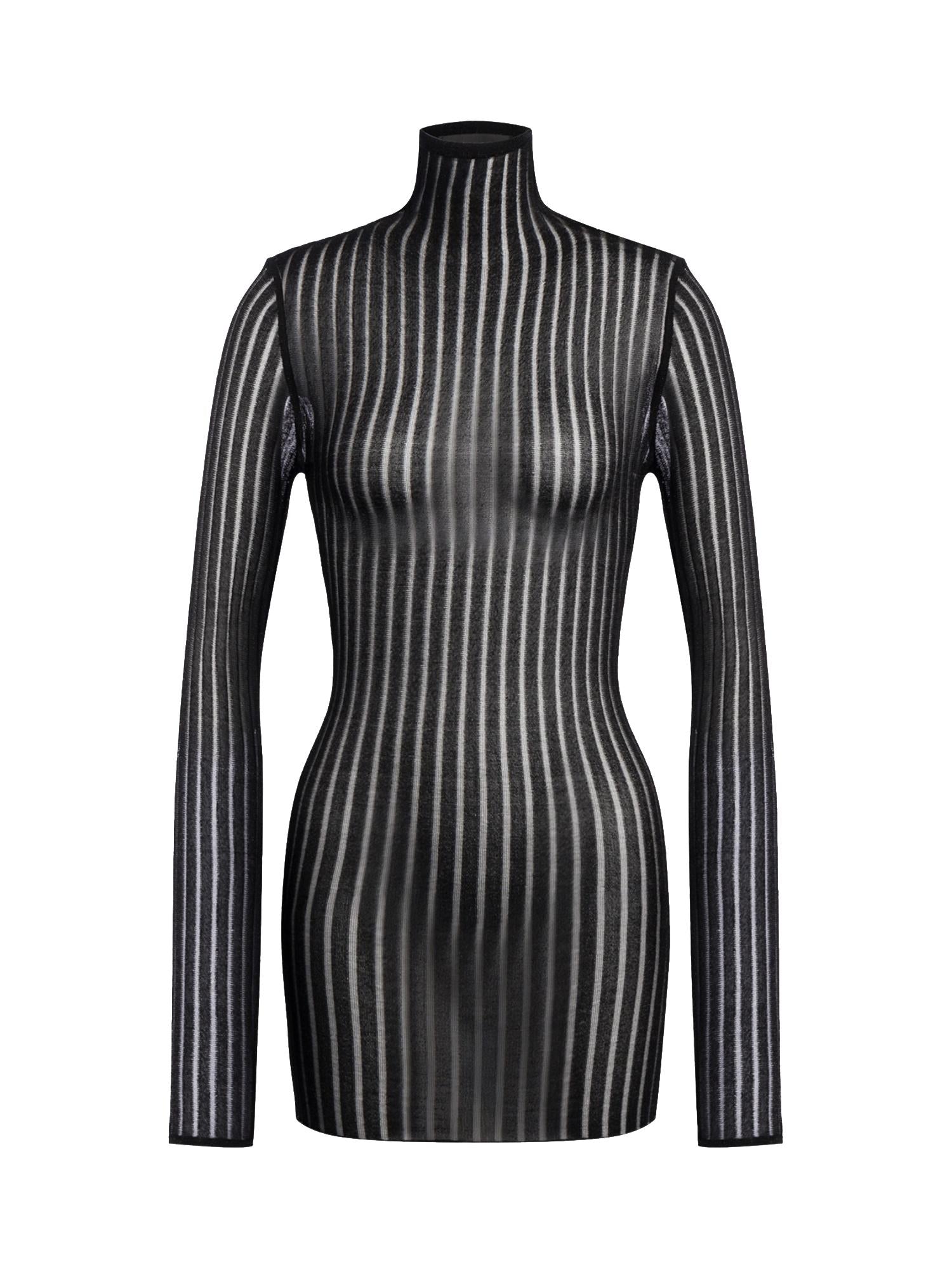 Miniabito in maglia lurex DA567 M01044D999 DONDUP 