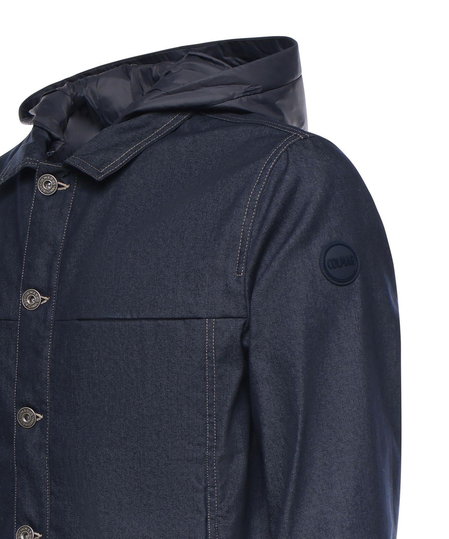 Giacca in denim con cappuccio removibile 1853 1FQ68 COLMAR ORIGINALS 
