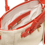 Borsa a spalla Rebecca 73BS8VY01 REBECCAOFF WHITE/CORALLO V° 73 