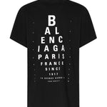 T-shirt Optical oversize 811688 TRVU69034 BALENCIAGA 