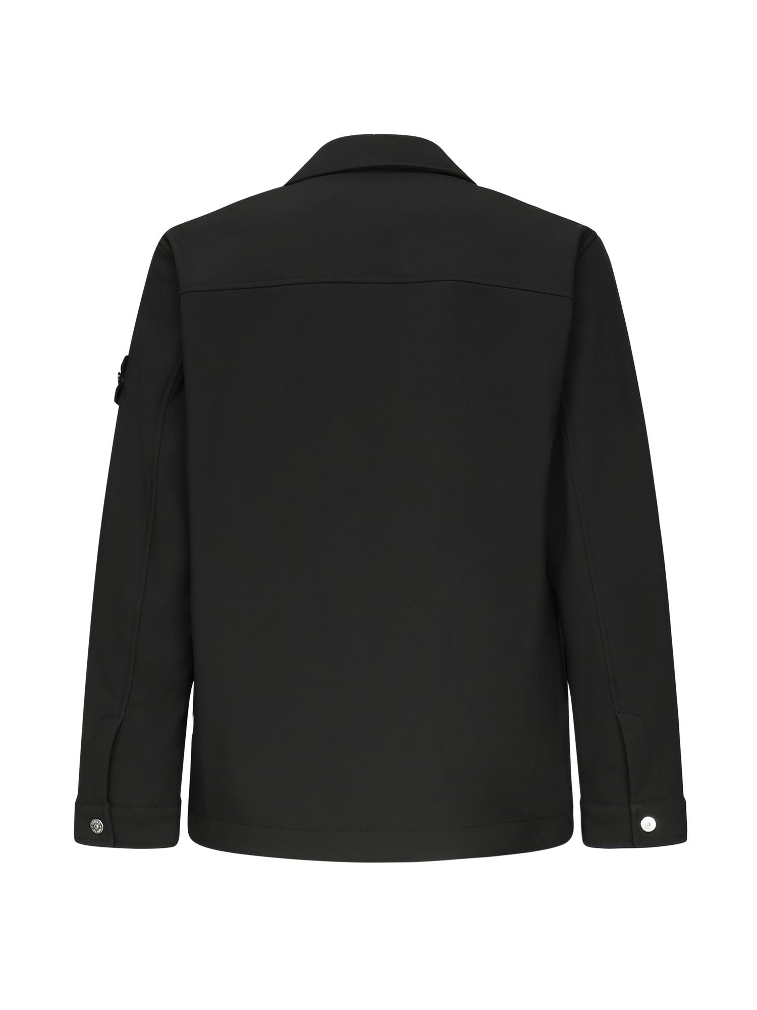 Shacket con zip e logo K2S15Q100003 S0B22V0029 STONE ISLAND 
