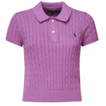 Polo cropped a trecce<BR/> 211972118 002 POLO RALPH LAUREN 