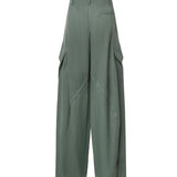 Pantaloni cargo in viscosa AA9P1388W183D 629 ALAIA 