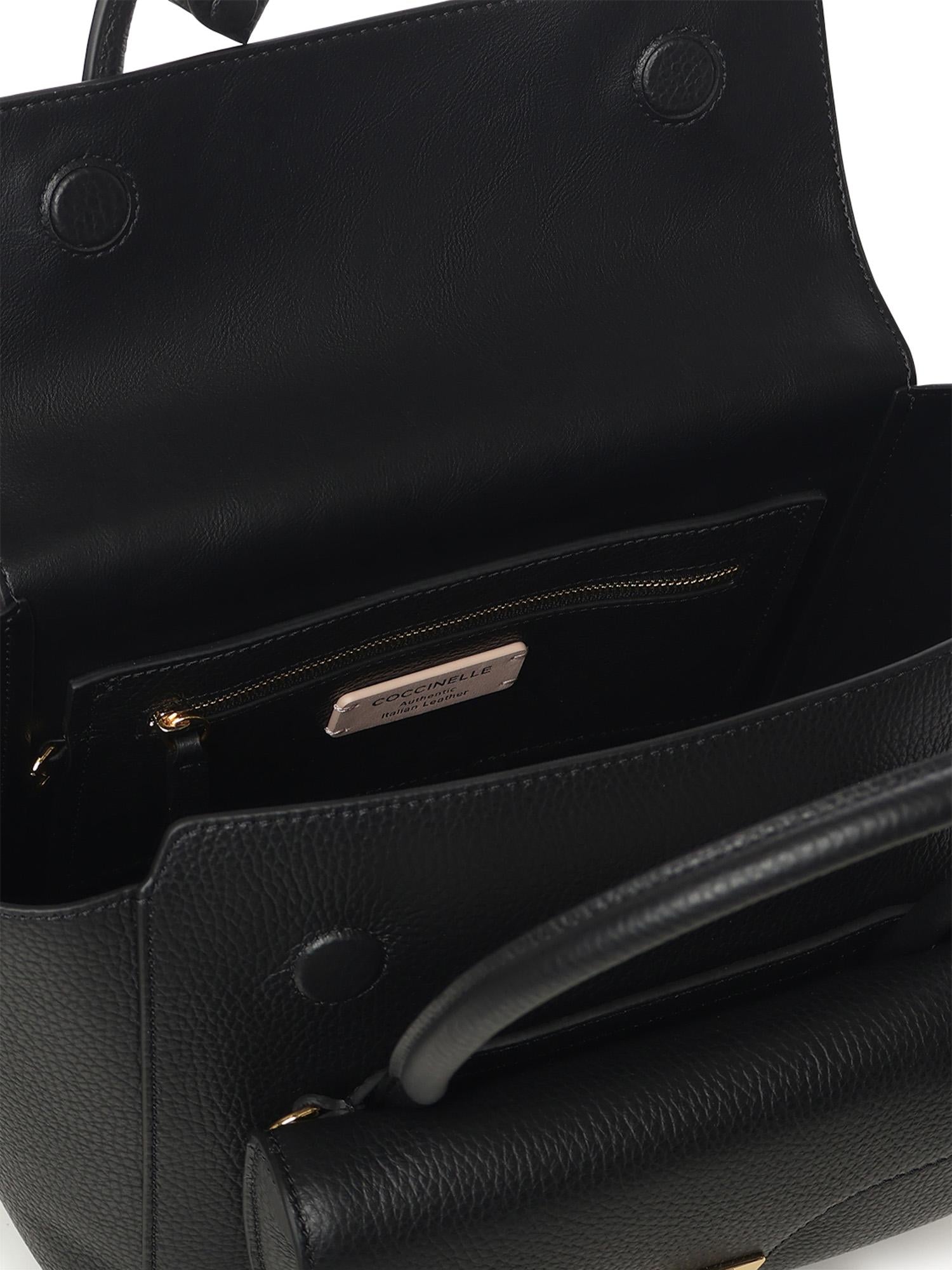 Borsa Double Beat Medium in pelle E1T8A180201 001 COCCINELLE 