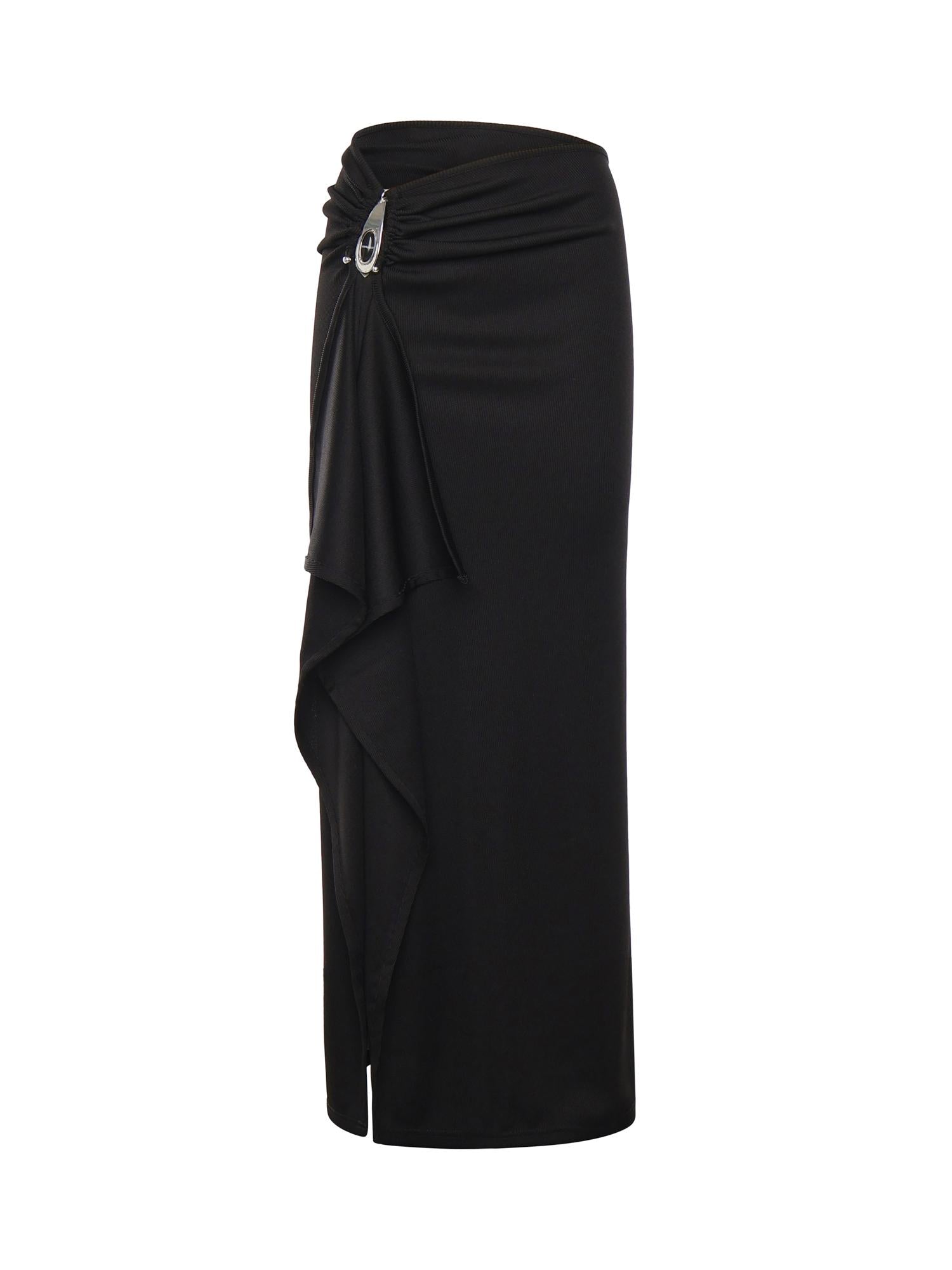 Gonna lunga Crystal in jersey 25044334 BLACK CHRISTOPHER ESBER 