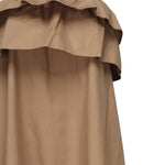 Abito arricciato in serge di cotone 818380 YZ9AN2560 SAINT LAURENT 