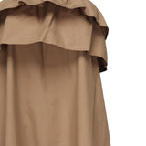 Abito arricciato in serge di cotone 818380 YZ9AN2560 SAINT LAURENT 