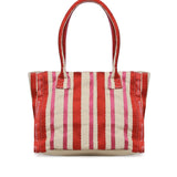 Borsa shopping con logo 73BS9MV02R ILENEROSSO/MULTICOLOR V° 73 