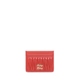 Portacarte in nappa matelassé 5MC076 AFPPF0011 MIU MIU 