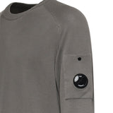Maglione in cotone crepe con logo<BR/> 20CMKN105A 006323O921 C.P. COMPANY 