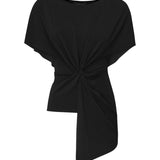 Top Selena asimmetrico 5YGP06 6257AJBLK MARCIANO BY GUESS 