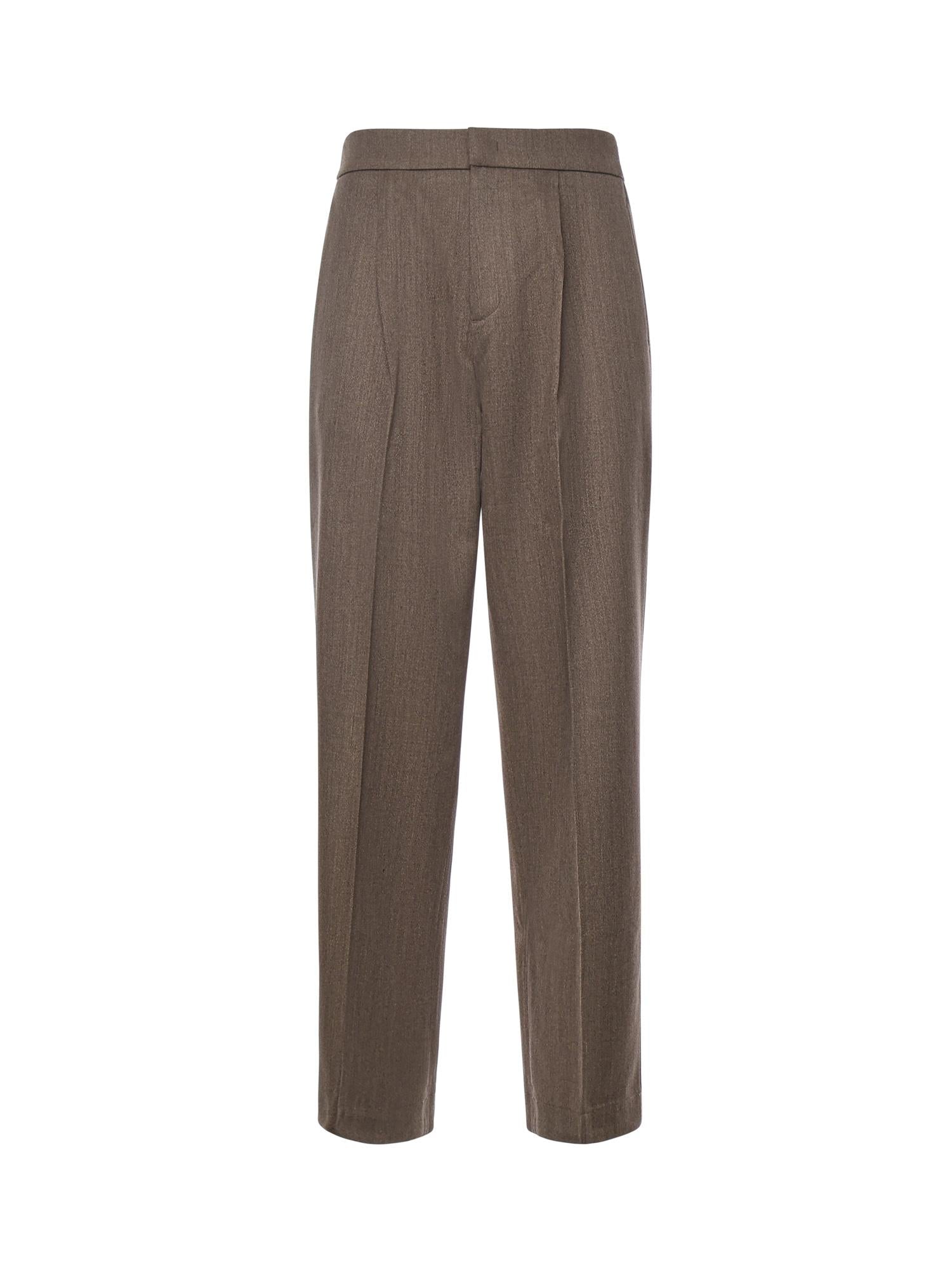 Pantaloni in misto lana con pinces PT005V2 BRW BONSAI 