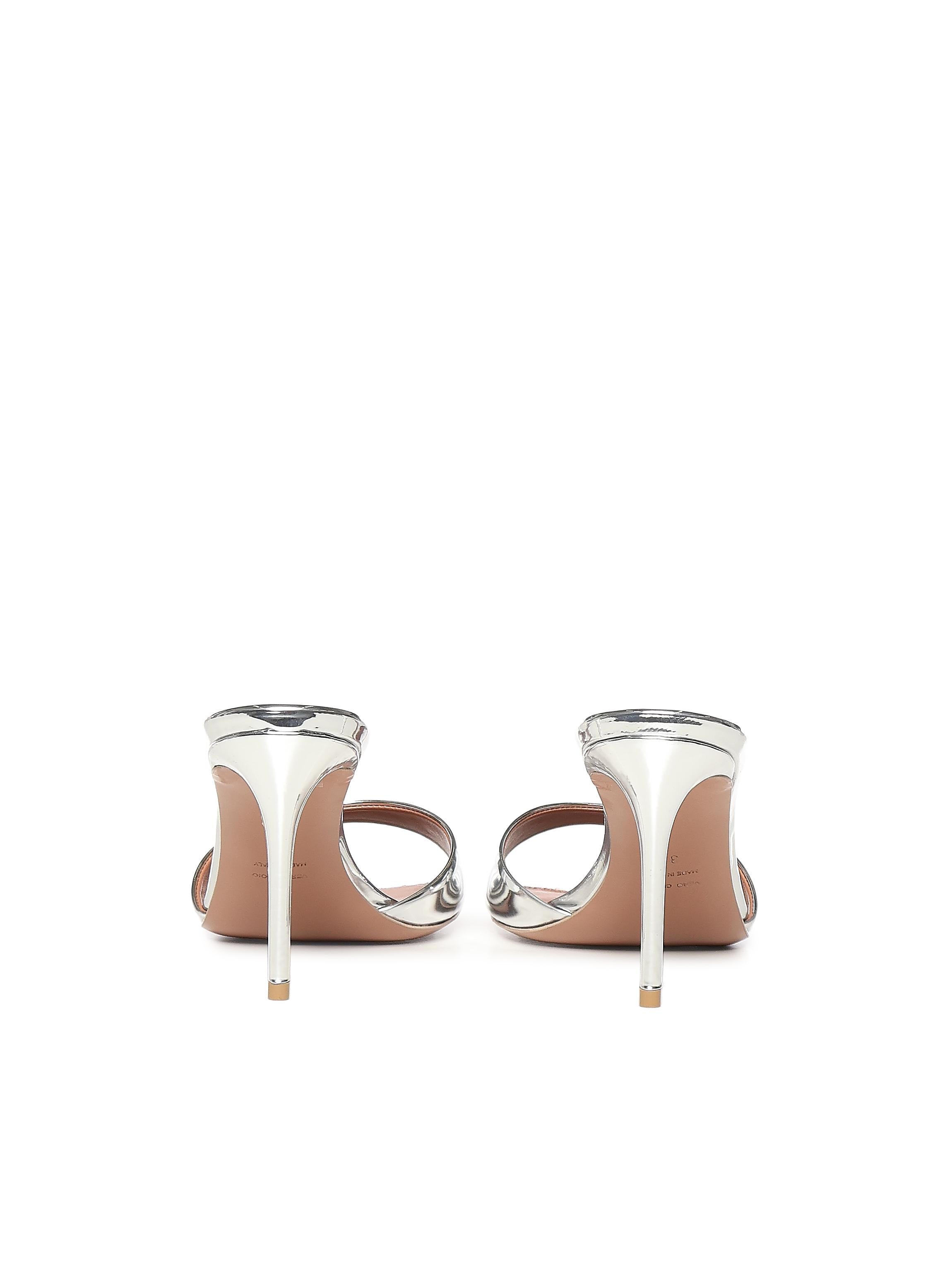 Mule Alixia in pelle specchiata ALIXIA SPECCHIOARGENTO GIULIANO GALIANO 