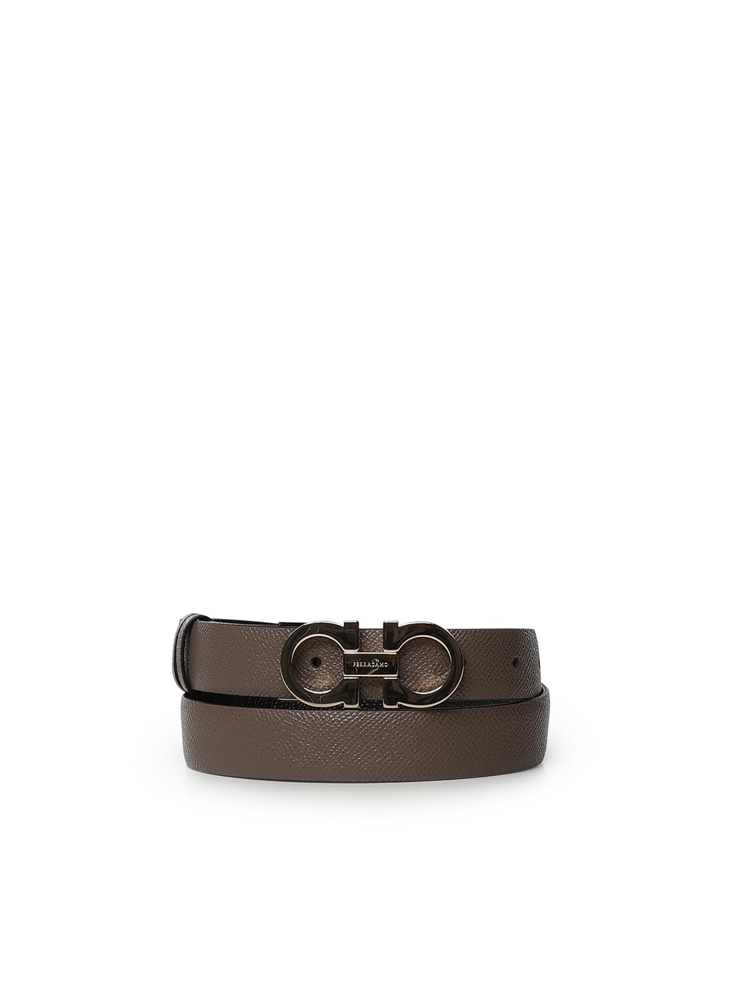 Cintura Gancini in pelle<BR/> 23A565 715198613 FERRAGAMO 