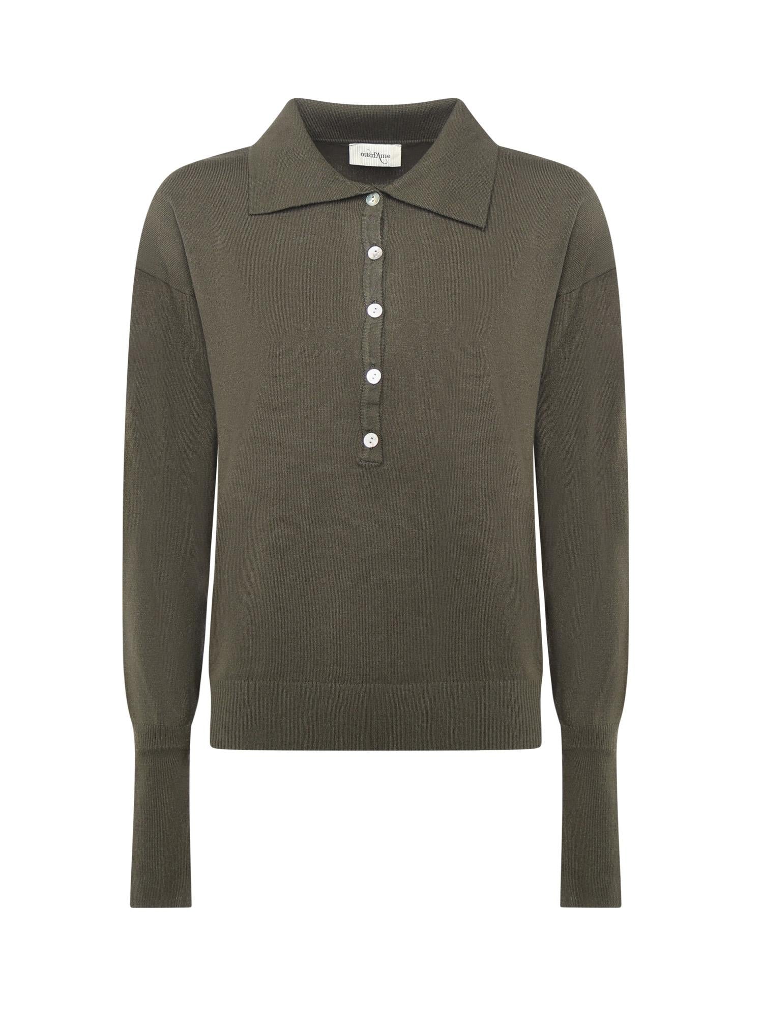 Maglia polo in viscosa DK9210 SELVA OTTOD'AME 