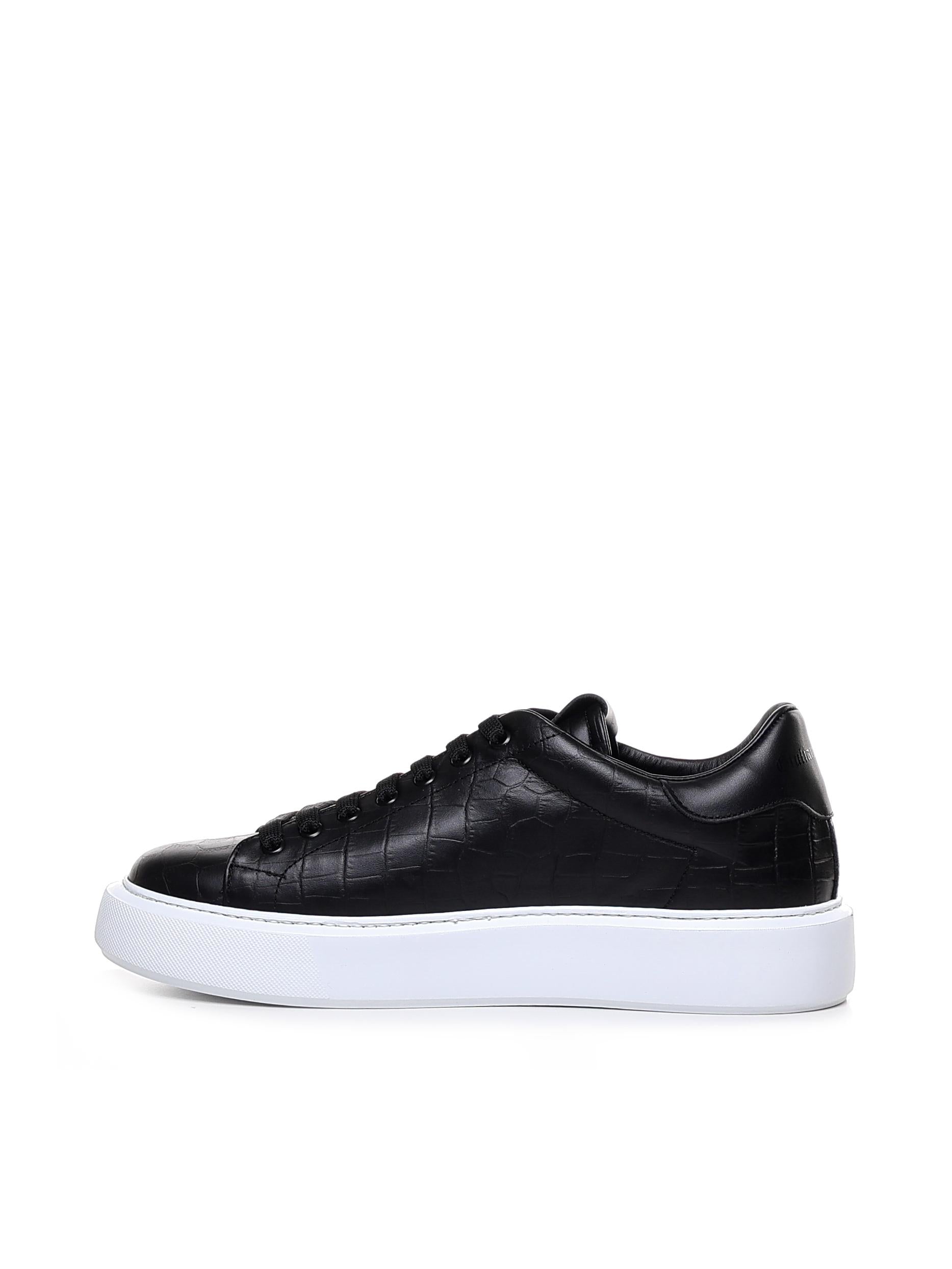 Sneakers Fire2 crock in pelle FIRE 2 CROCKBLACK GIULIANO GALIANO 