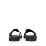 Sandali crossed in pelle e nastro con logo X4P124 XN787MB007 EMPORIO ARMANI 