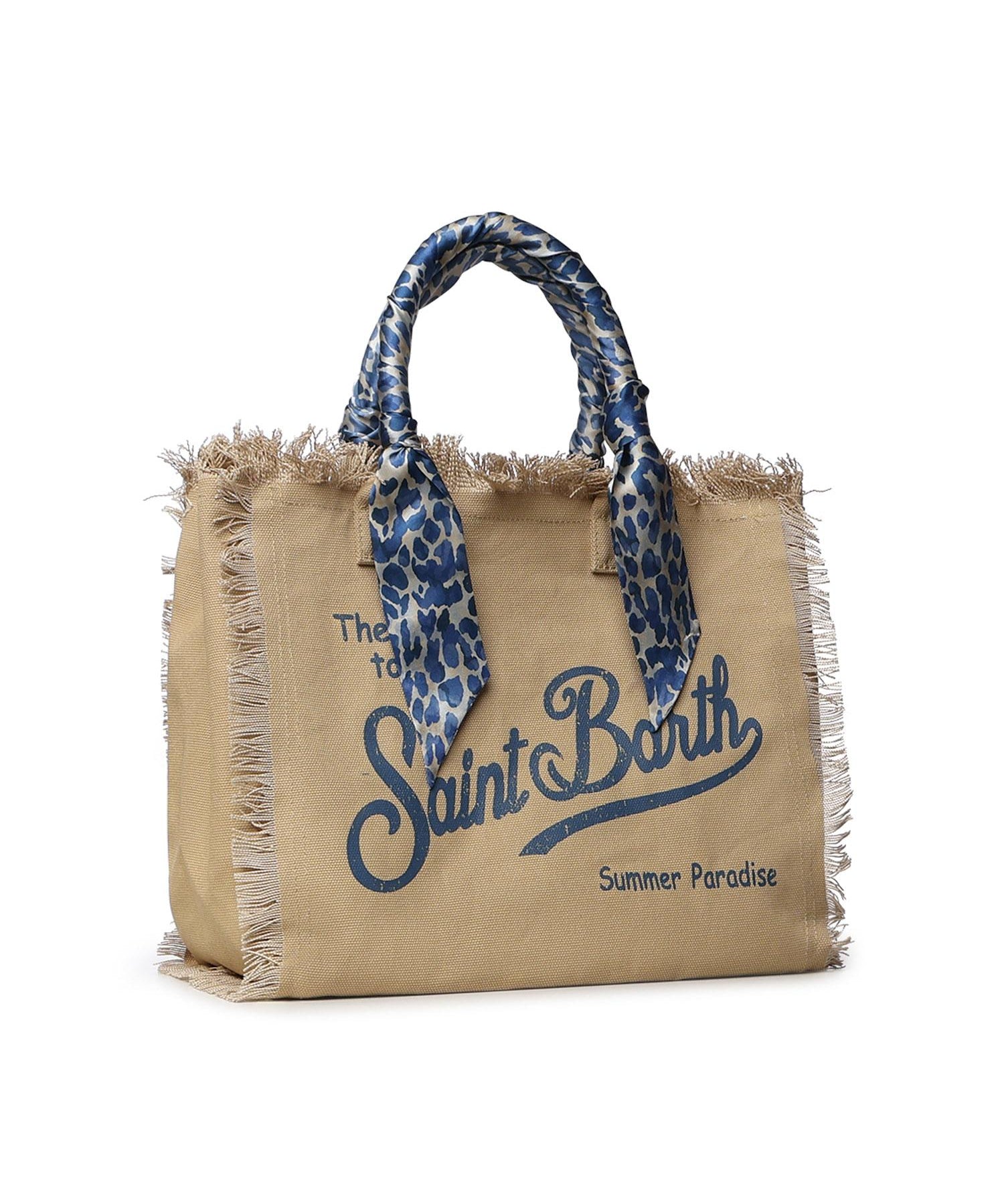 Borsa Vanity in canvas con twill removibile VANI045 09245L MC2 SAINT BARTH 