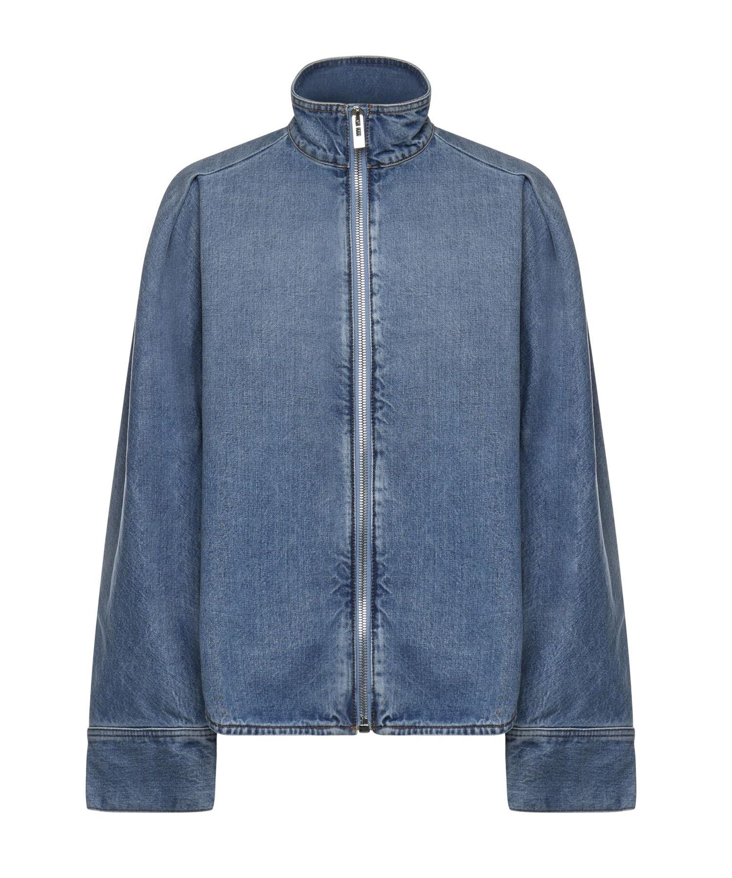 Camicia in denim con zip AA9C1005D015C A21 ALAIA 