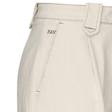 Shorts in cotone con risvolto<BR/> NTW8350480LVTY B011 FAY 