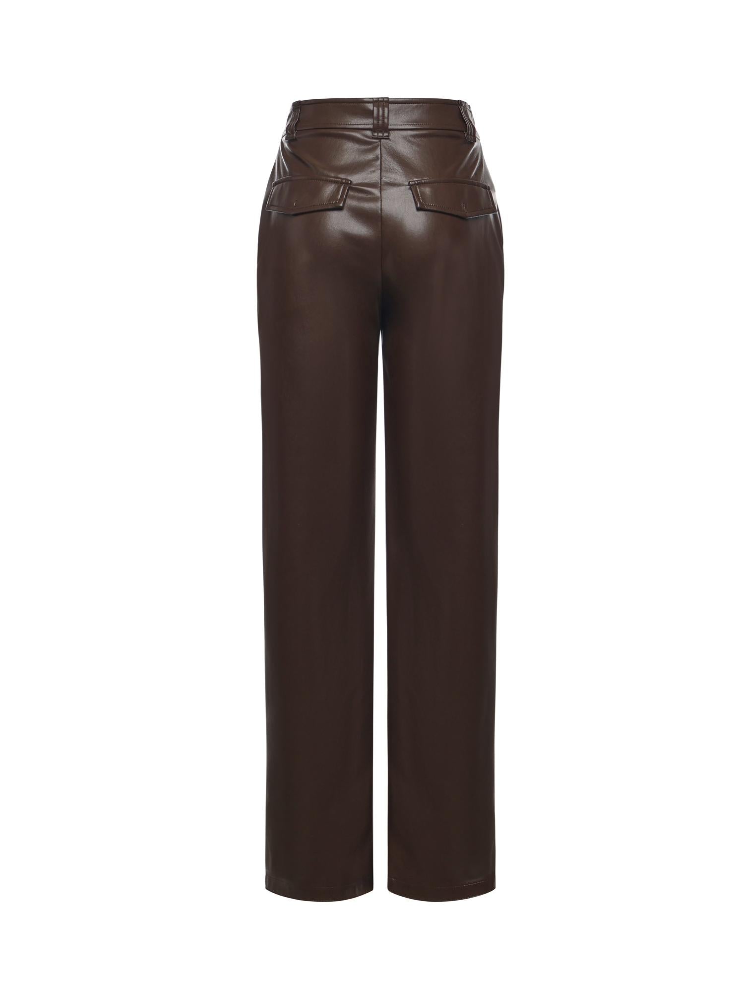 Pantaloni balloon effetto pelle soft touch 105371 A2P4M22 PINKO 