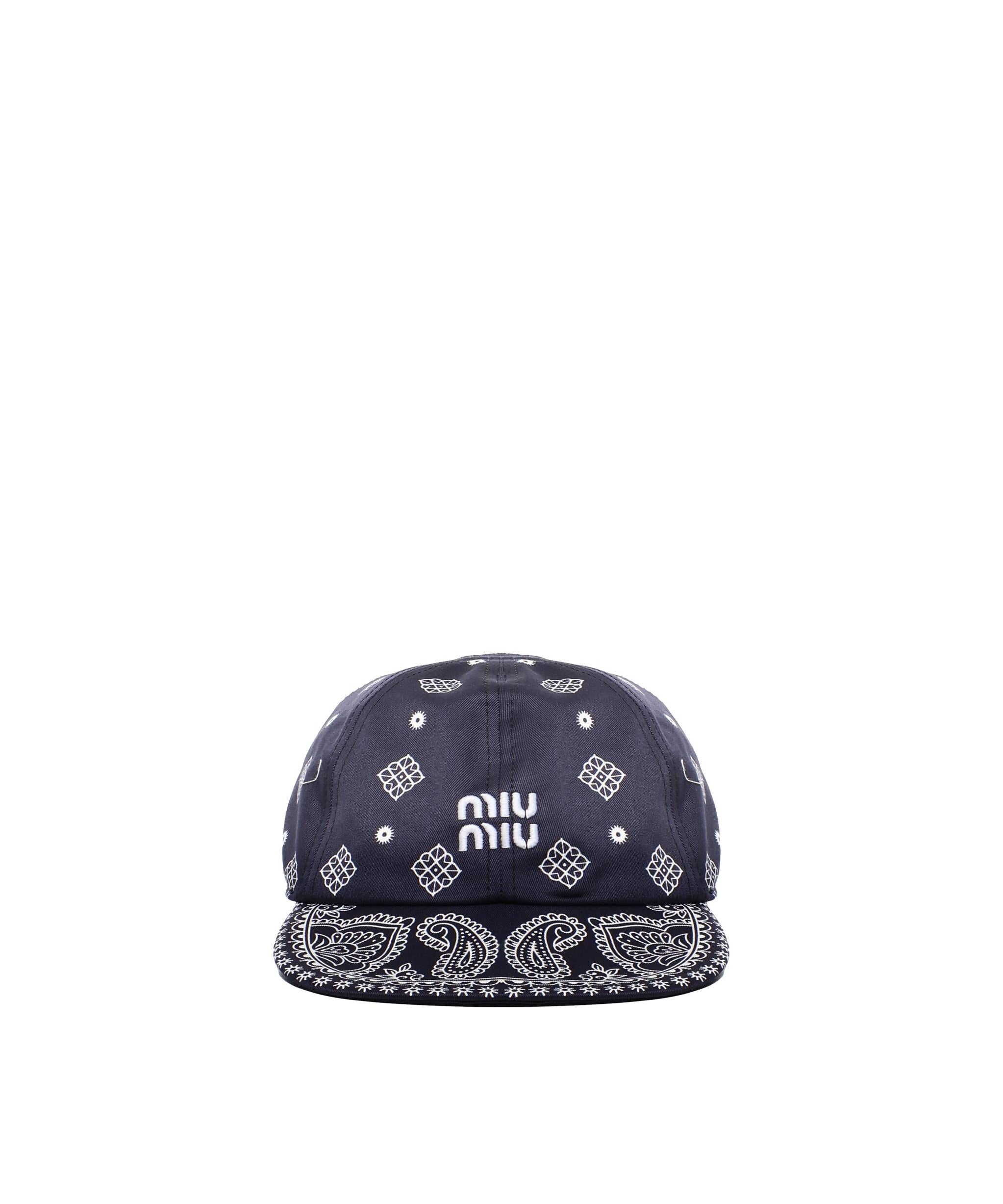 Cappello da baseball con logo 5HC369 2IC9F022X MIU MIU 