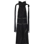 Abito Rita in seta e pizzo CD3447 BLACK FOR LOVE & LEMONS 