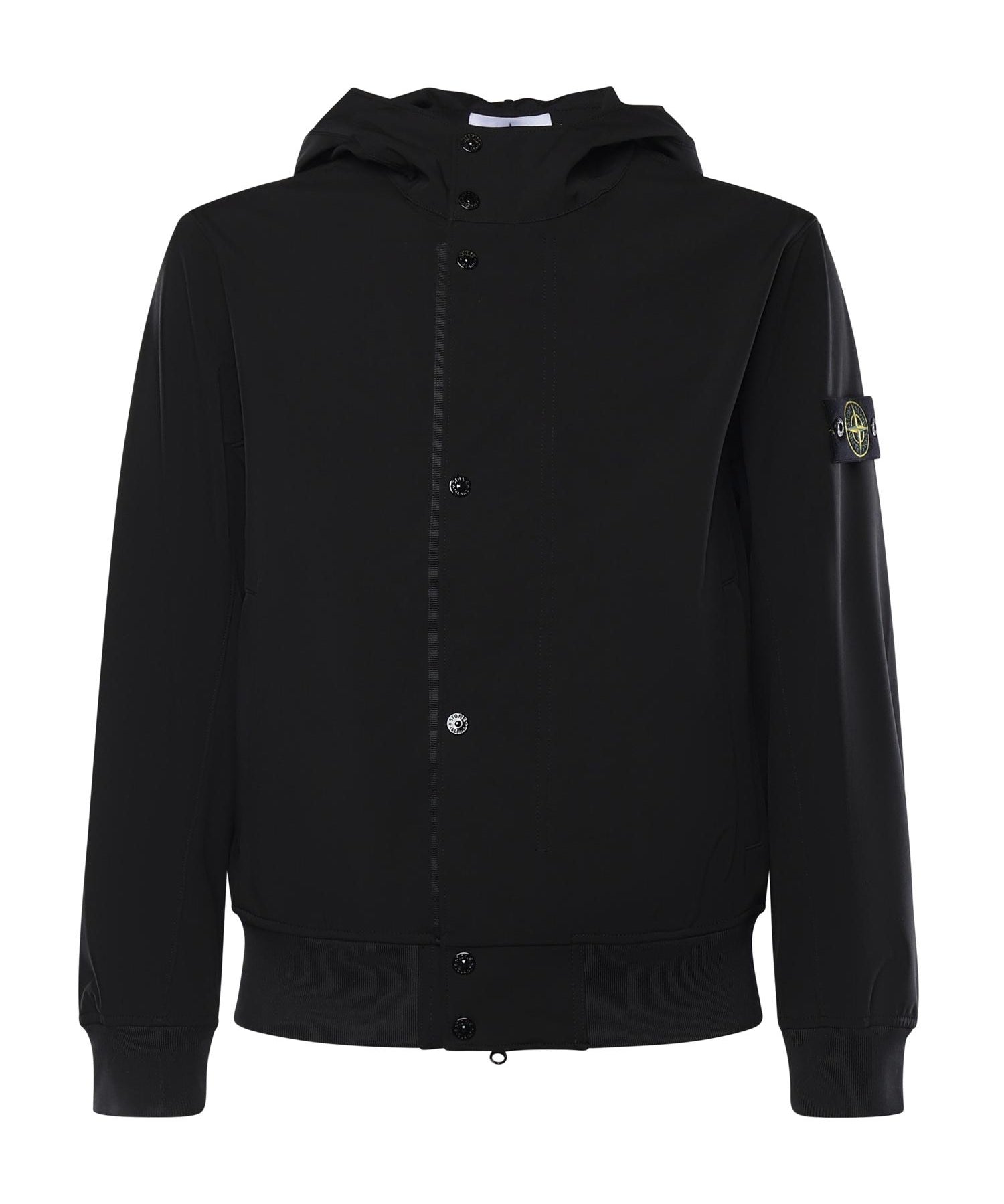 Giacca antigoccia in reps di nylon con logo L1S154100118 S0A22V0029 STONE ISLAND 