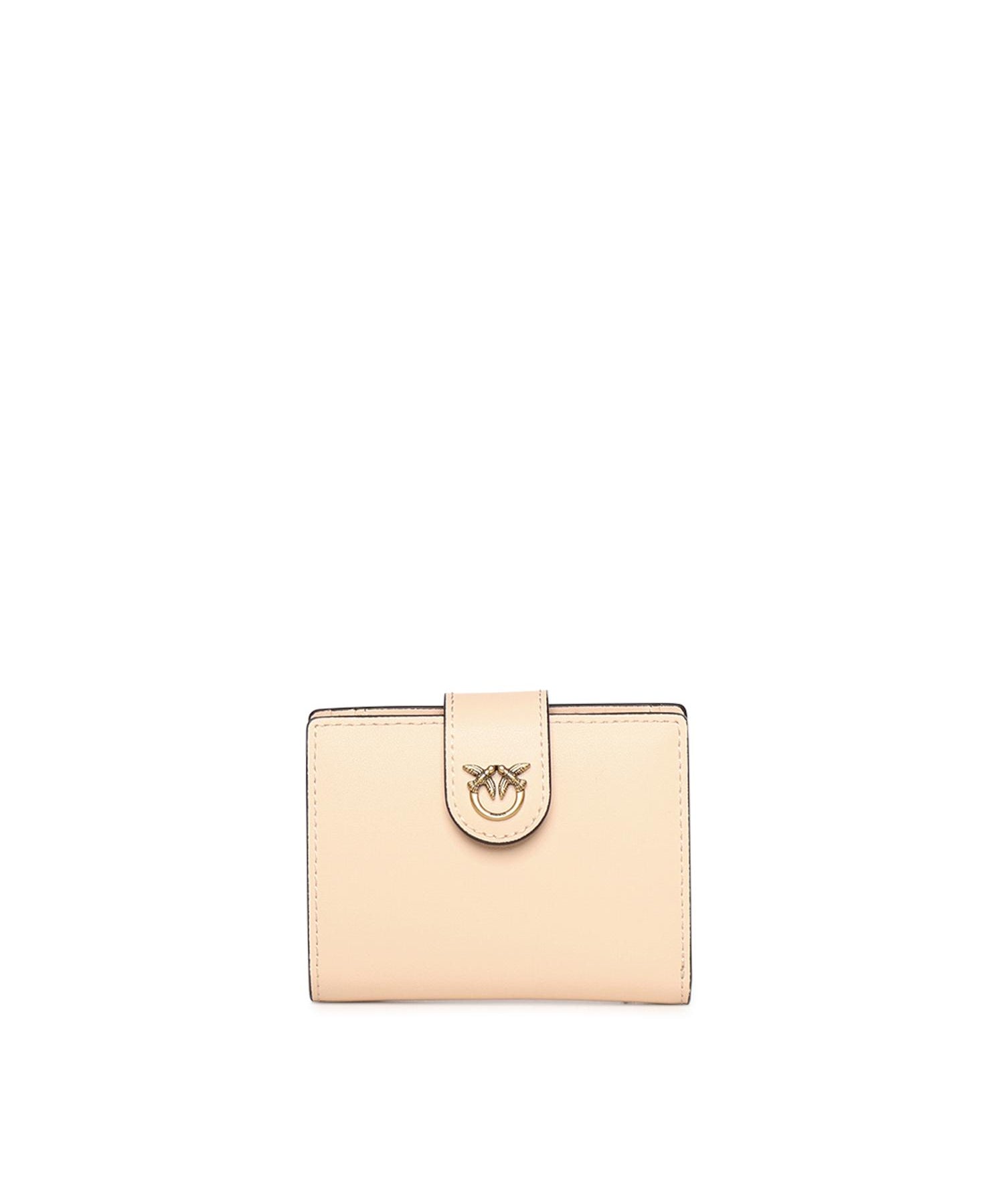 Portafoglio in pelle con logo 102840 A0F1A28Q PINKO 