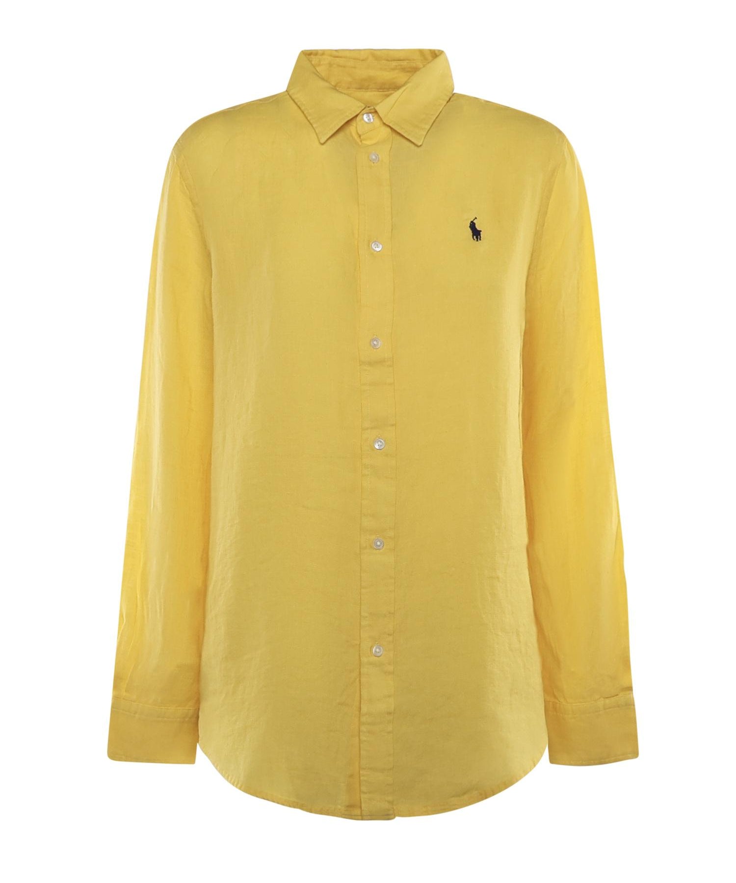 Camicia in lino con logo 211970730 502 POLO RALPH LAUREN 