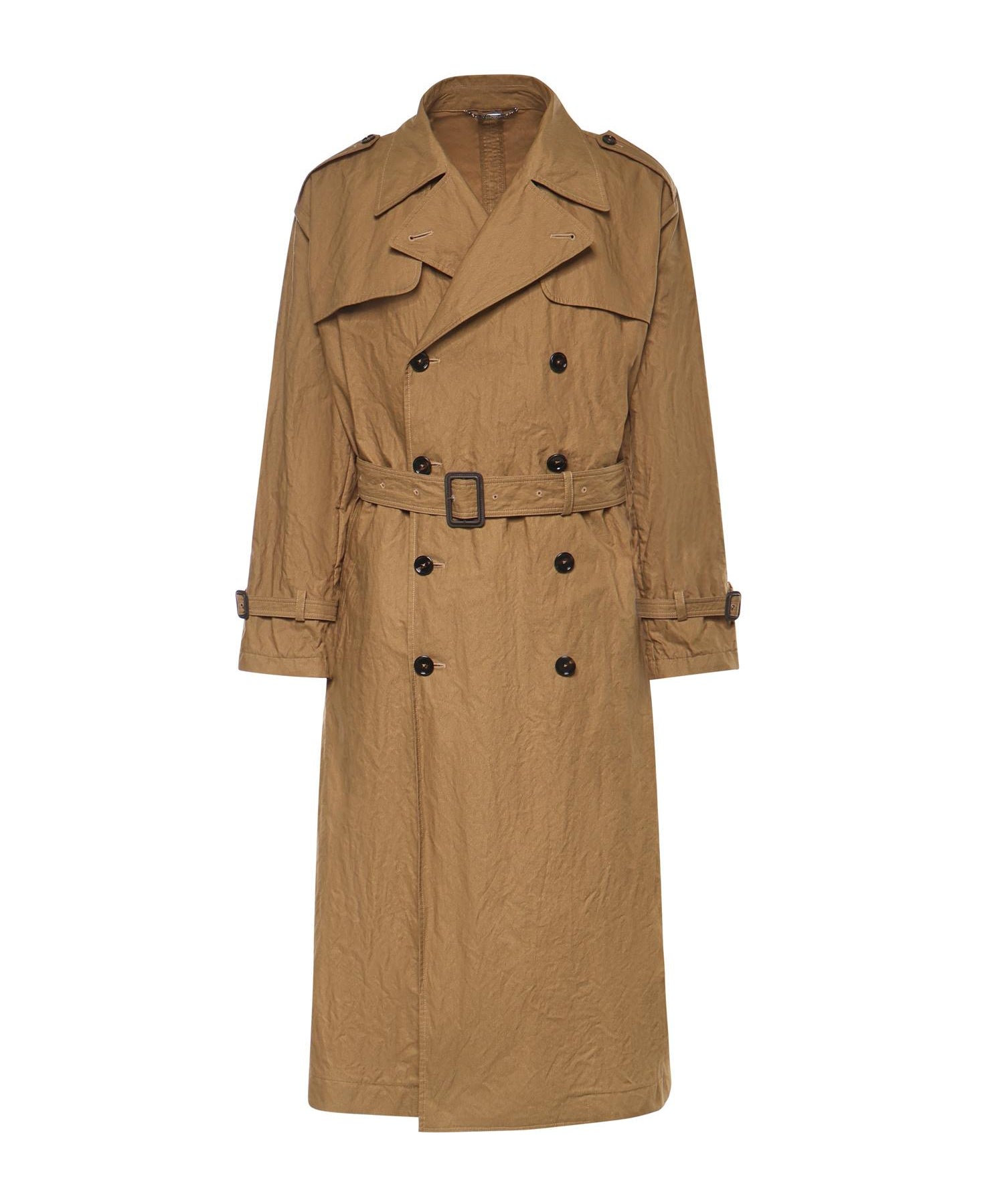 Trench in cotone effetto stropicciato G057JT HUMWDM0453 DOLCE & GABBANA 
