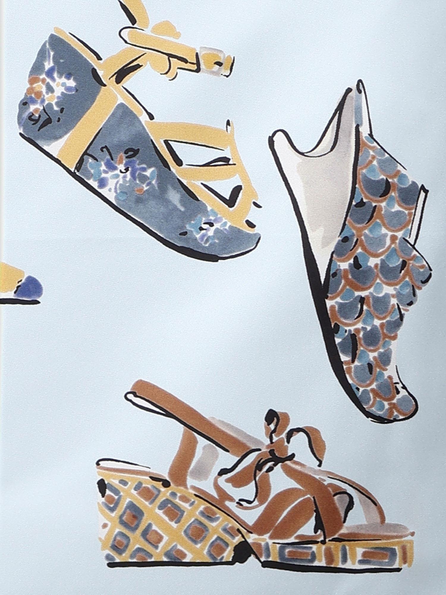 Foulard in seta con stampa 310231 789877003 FERRAGAMO 