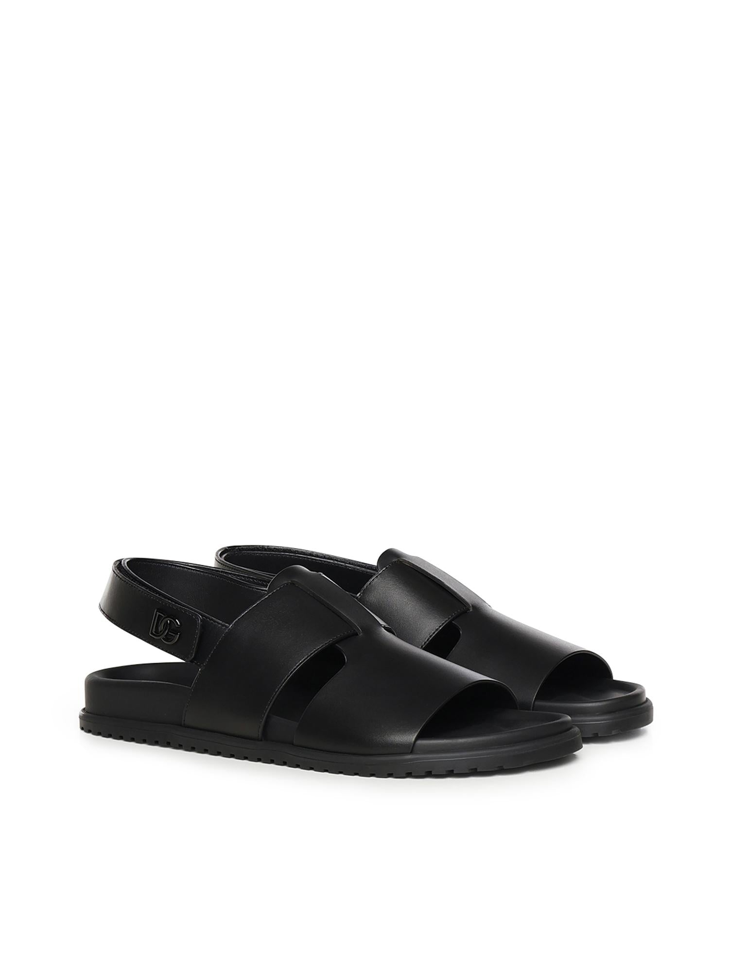 Sandali in pelle di vitello A80571 A011880999 DOLCE & GABBANA 