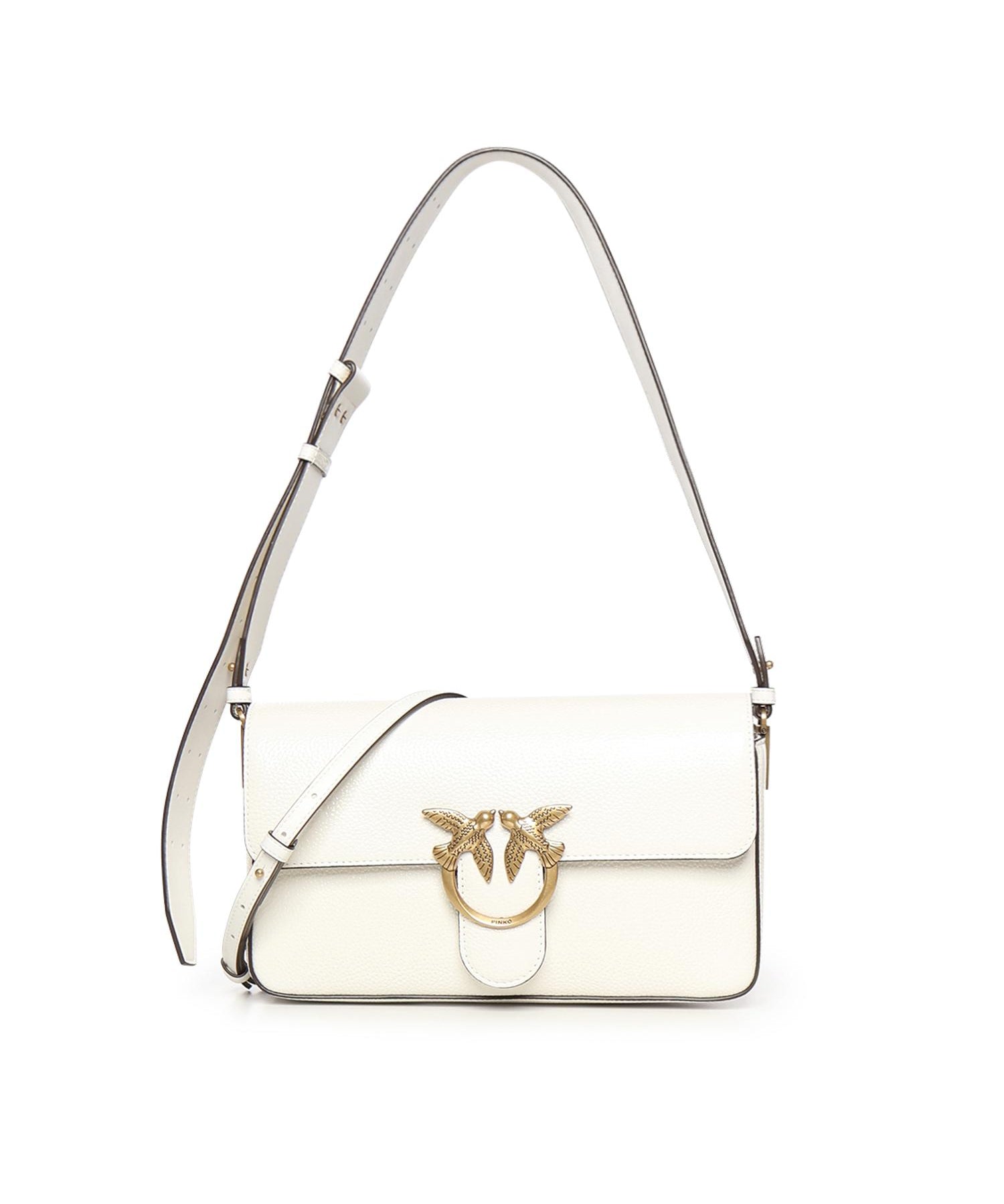 Borsa a spalla media Love Bag One Slouchy in pelle 106243 A2X6Z15Q PINKO 