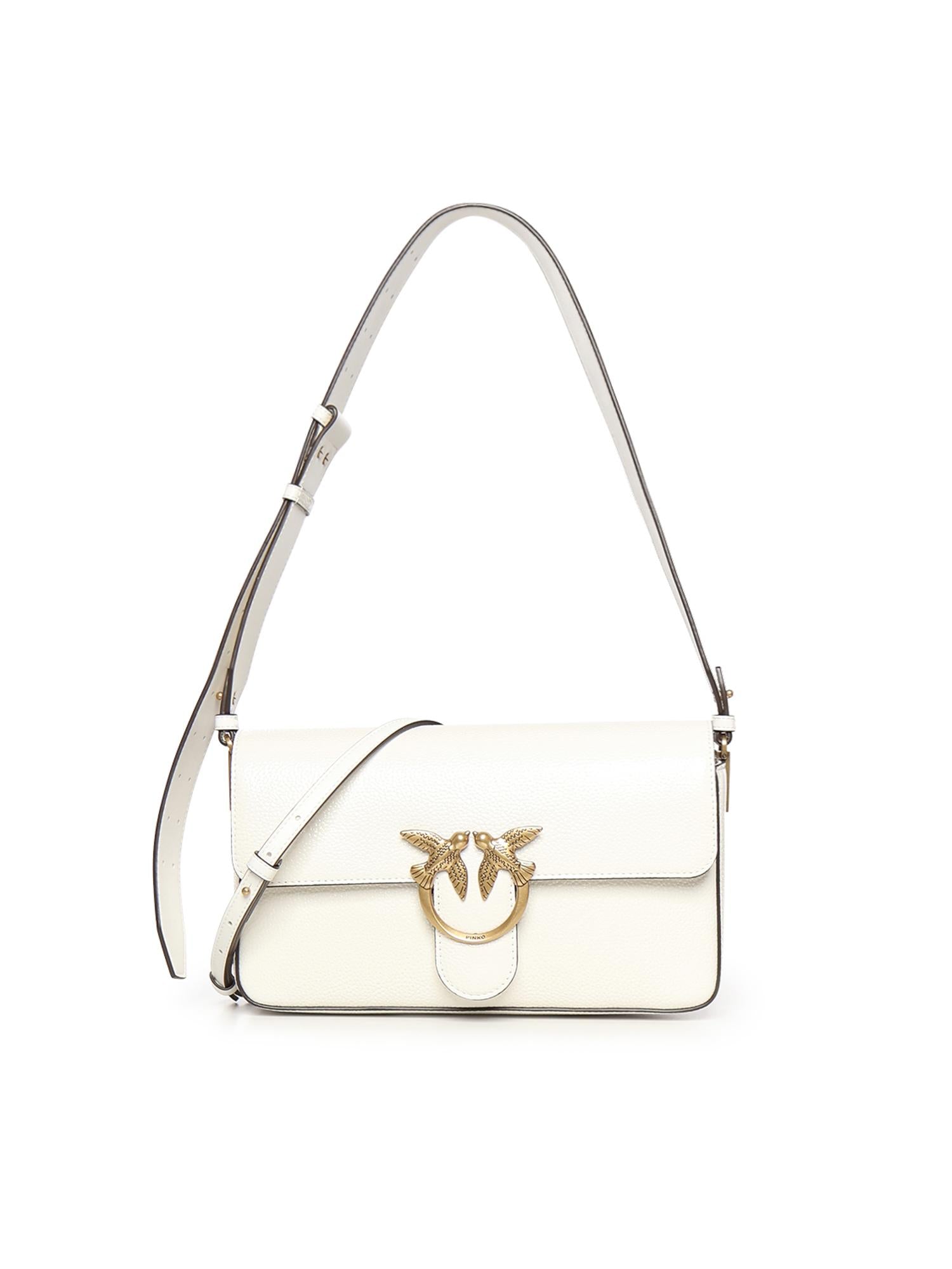 Borsa a spalla media Love Bag One Slouchy in pelle 106243 A2X6Z15Q PINKO 