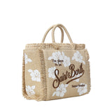 Borsa Colette in tessuto effetto paglia con logo COL0017 03047L MC2 SAINT BARTH 