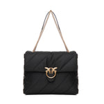 Borsa grande trapuntata Love Bag tessuto riciclato 103347 A05FZ99Q PINKO 