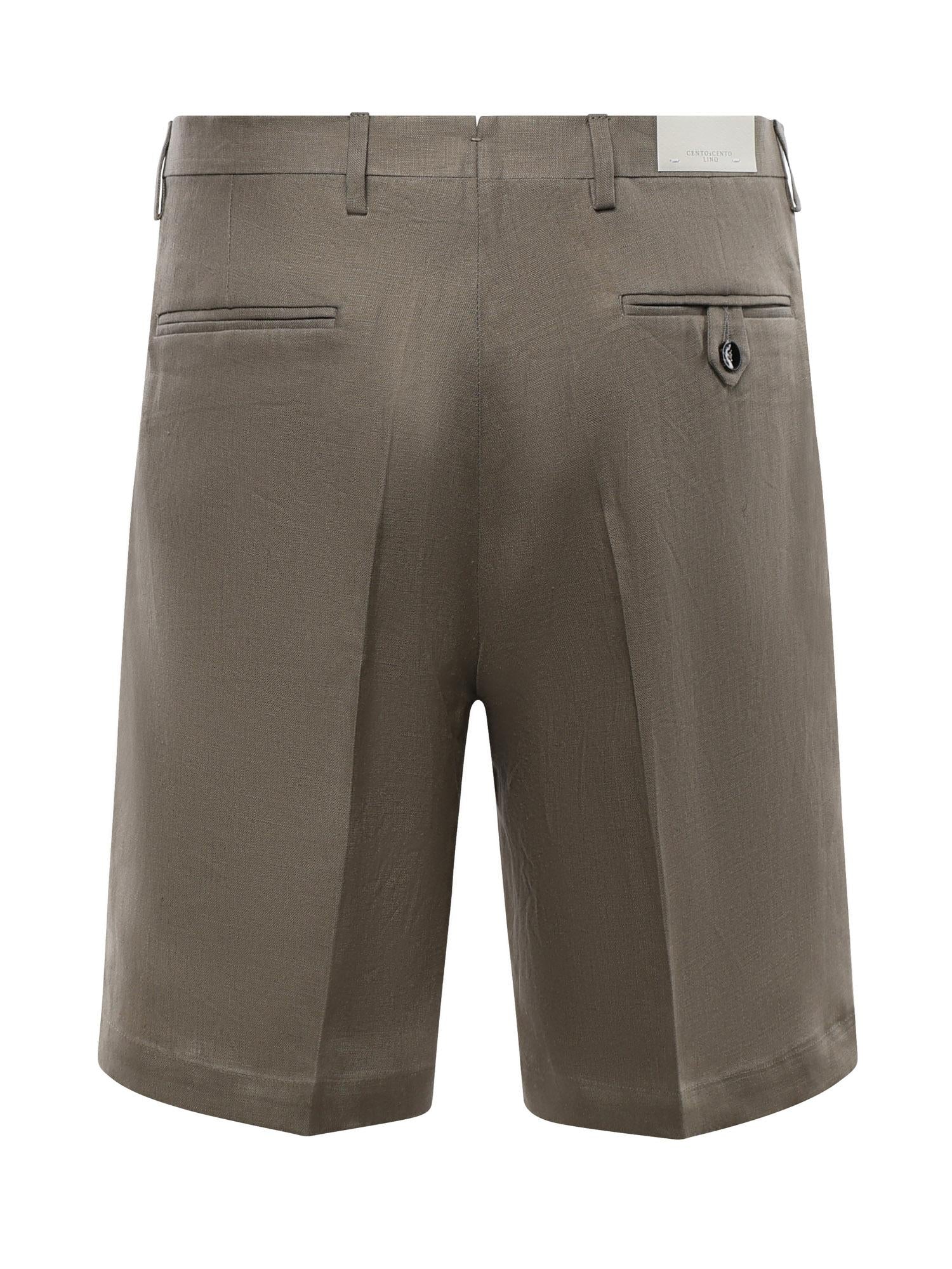 Bermuda Harry in lino con pince MCHAR3259S26B 880 MICHAEL COAL 